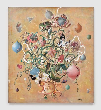 Down the Rabbit Hole - a Paint Artowrk by Angela Wei